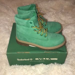 Timberland Villa Exclusive Release Emerald Green Boots